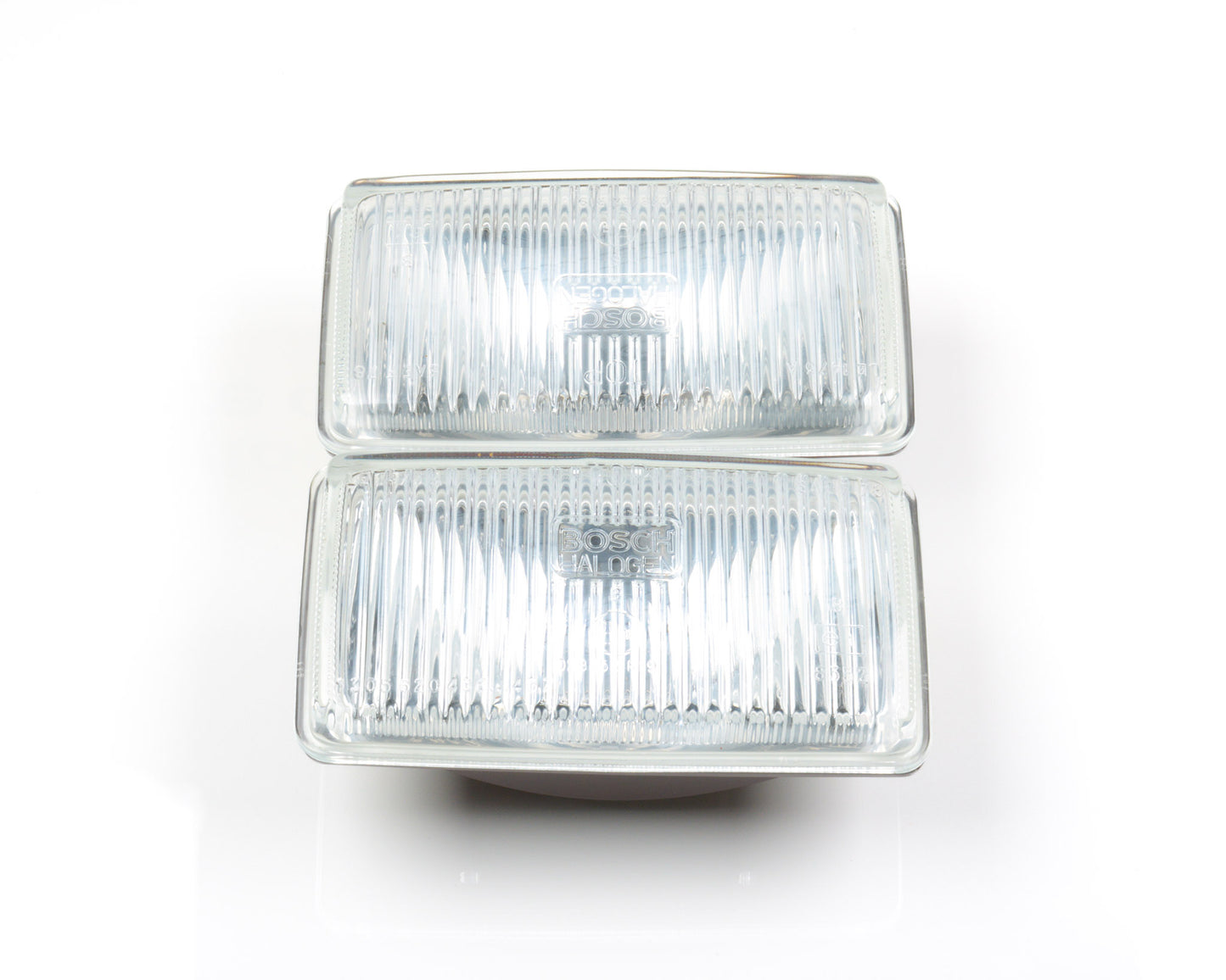 BMW E30 Bumper Mount Fog Light Lens Set Bosch New Old Stock 1 305 354 933