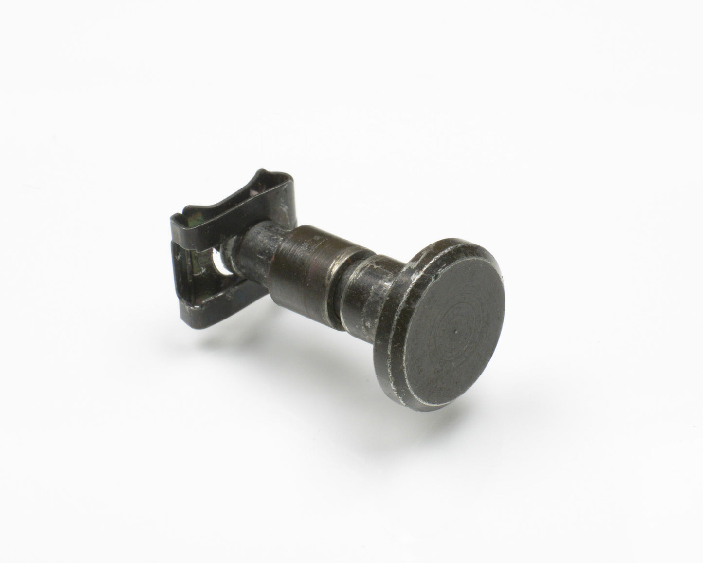 Metal clip on a white background