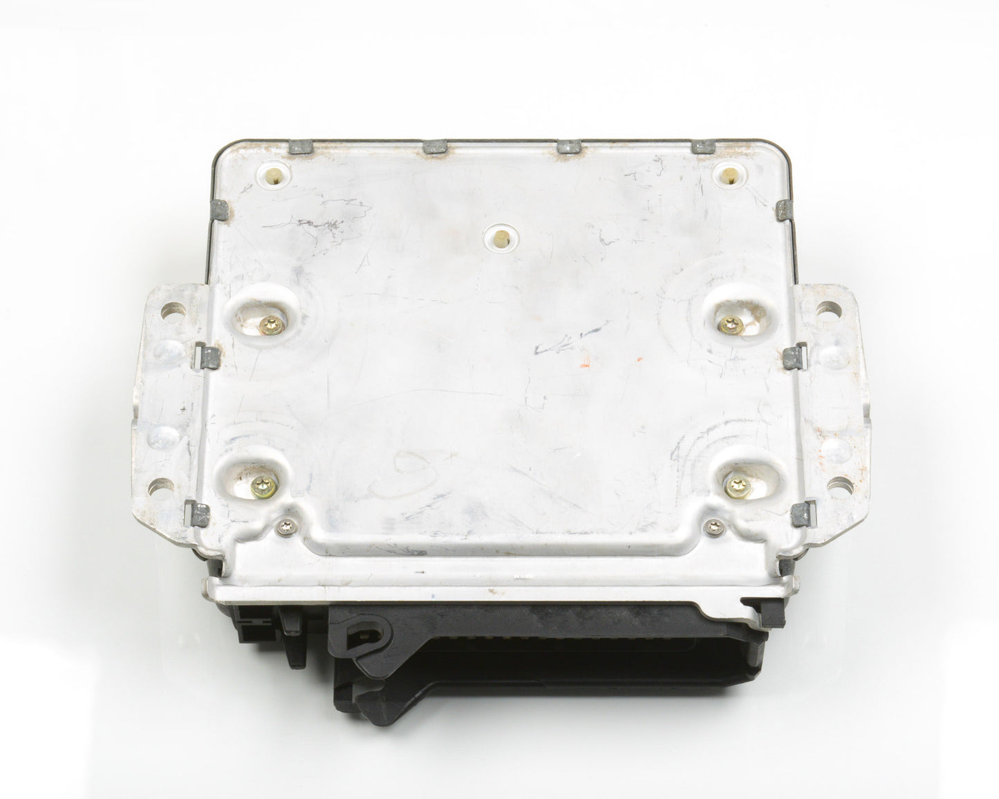White electronic component on a white background