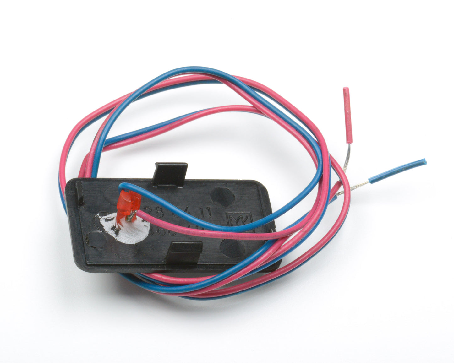 BMW E30 HVAC Panel Switch Blank Cover with RED LED 64111368498