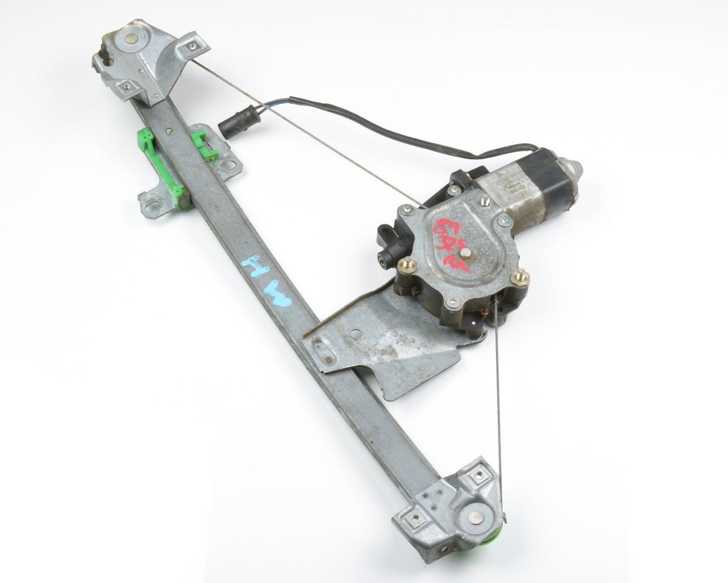 BMW E30 Right Rear Passenger Side Window Regulator and Motor 51351935640