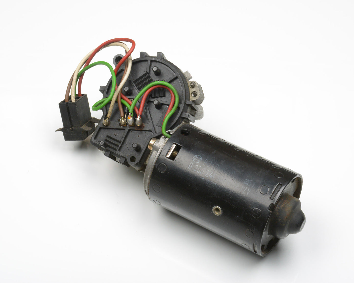 Motor with wiring on a white background