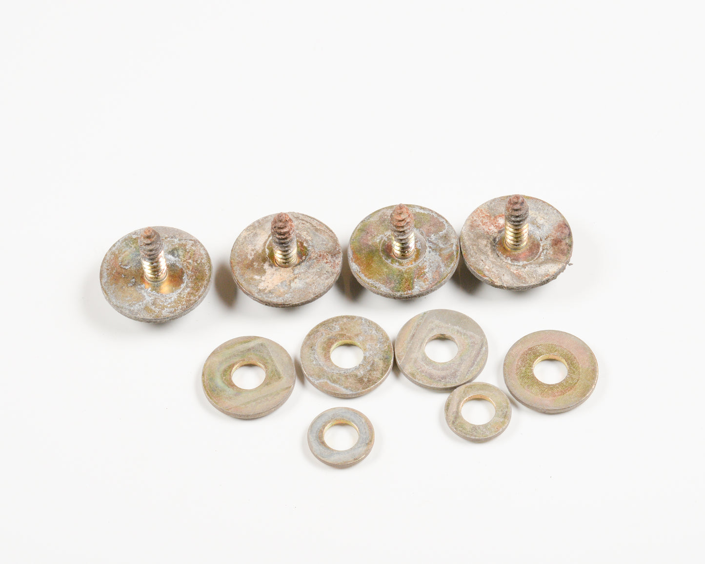 1988-1991 BMW E30 10mm Bolts Rear Plastic Bumper Brackets Left and Right 51128106569 51128106570