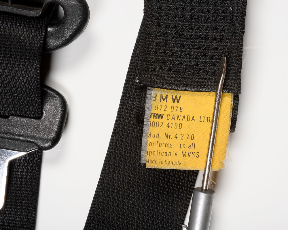 BMW E30 Front Seat Belt 1988-91 4-Door Sedan 72111972067