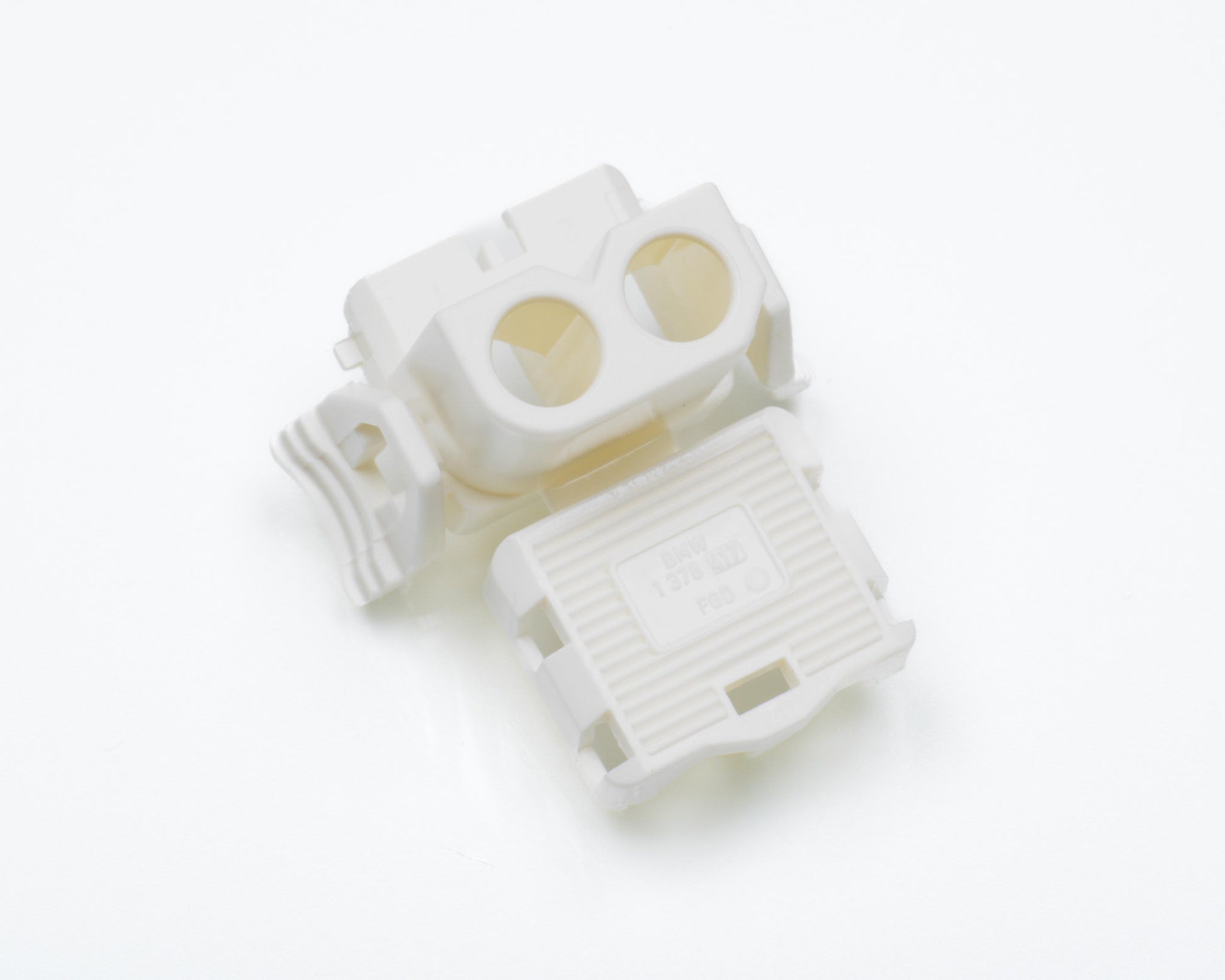 BMW 2 Pin Connector Housing White  61131378417