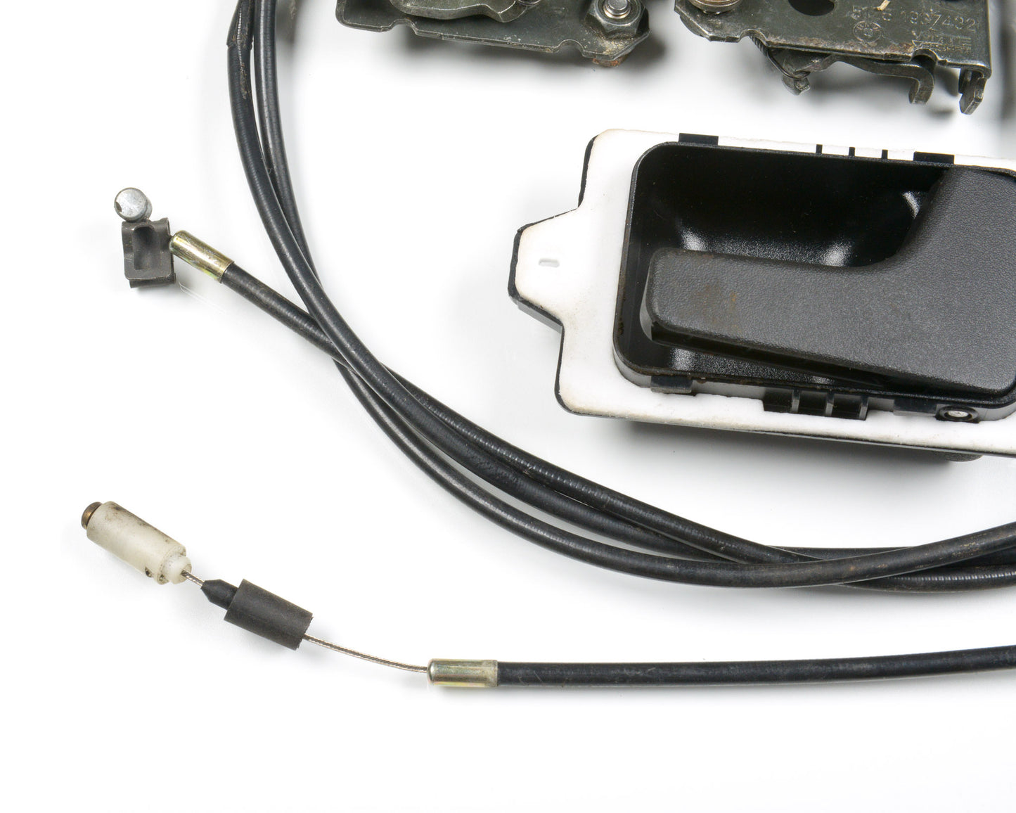 BMW E30 Convertible Manual Folding Top Flap Cable Release Handle Set