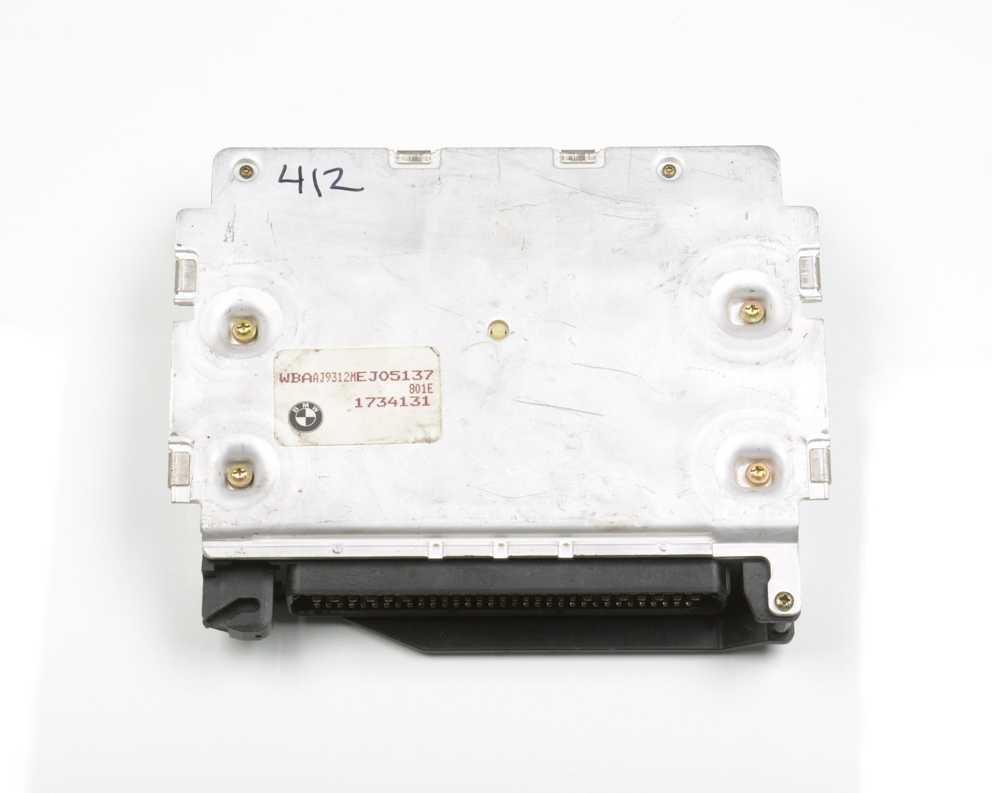 Electronic module with visible model number on a white background