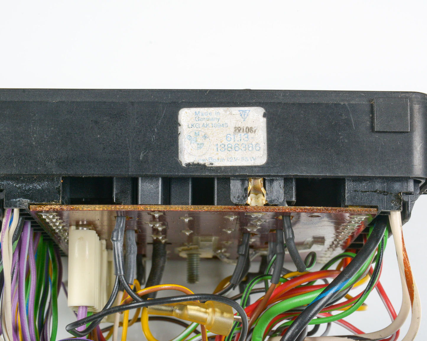 BMW E30 Fuse Box Circuit Board Panel Red 006  61131386386