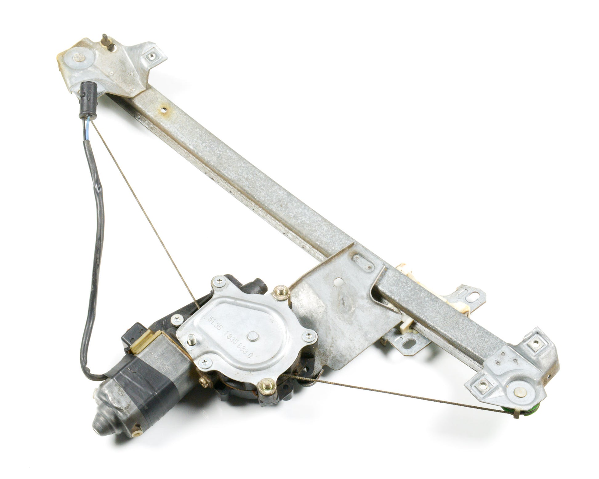BMW E30 Left Rear Driver Side Window Regulator and Motor  51351935639