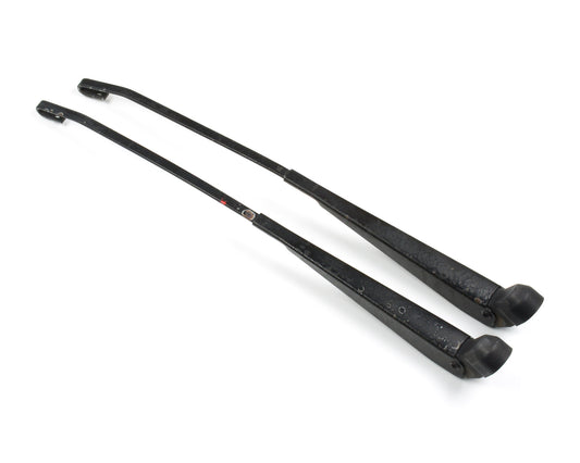 BMW E30 Left and Right Side Wiper Arm Set with Covers  61611372557  61611372558